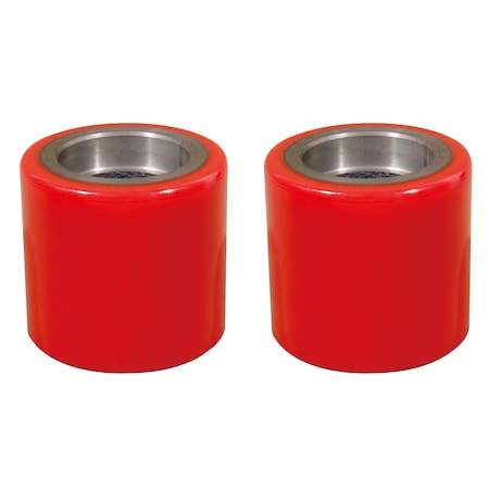 Eoslift 2 Pieces Replacement Polyurethane Steering Wheels Kit for Manual Pallet Jack, PK1 EOS08